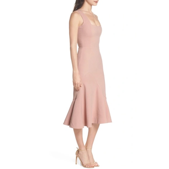 Dress the Population Monica Tea Length Trumpet Dress - Picture 9 of 11